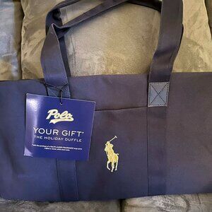 Ralph Lauren Holiday Duffle Bag - Navy Blue NEW with Tags